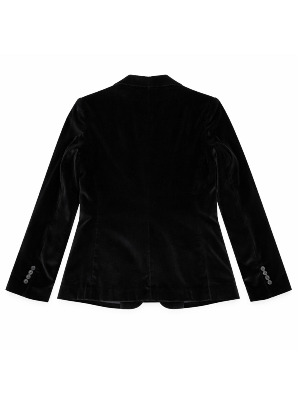 Banana Republic Black Velvet Blazer Size 10 Tailored Classic - Picture 3 of 8